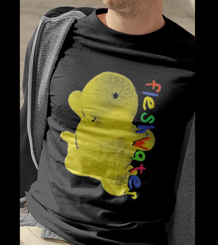 Fleshwater Colorful Text Yellow Ducky T-Shirt