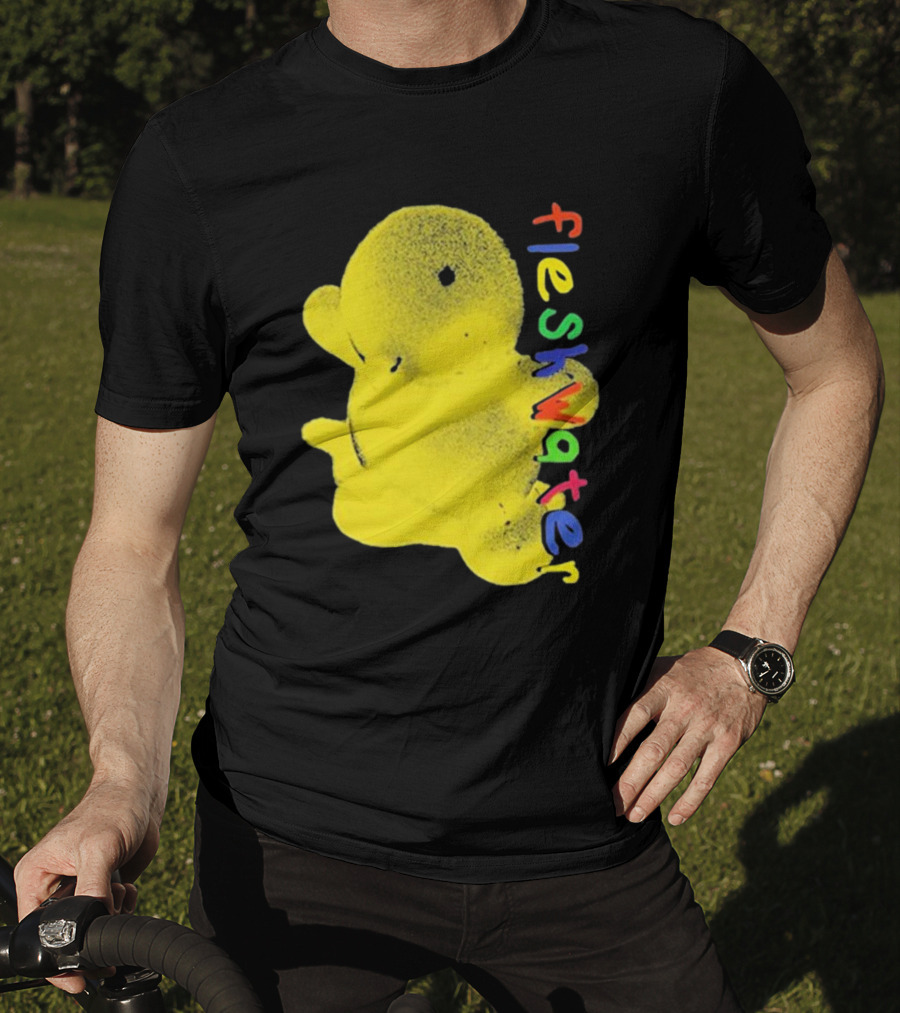 Fleshwater Colorful Text Yellow Ducky T-Shirt