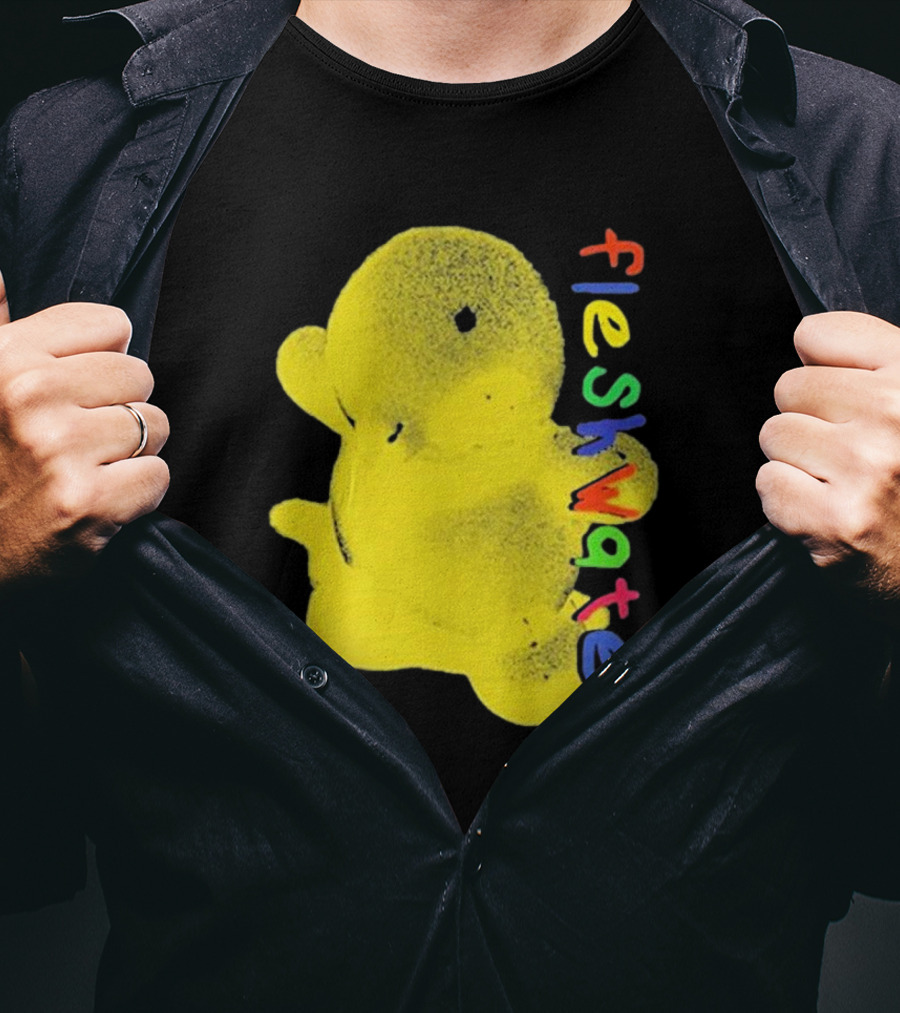 Fleshwater Colorful Text Yellow Ducky T-Shirt
