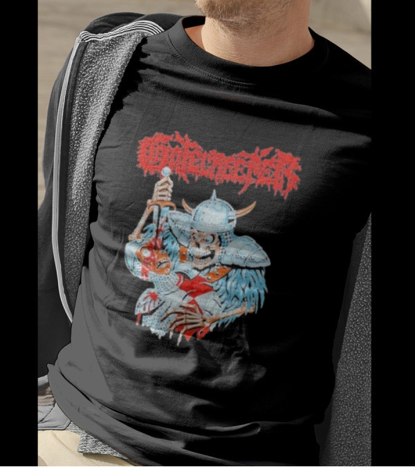Gatecreeper Skeleton Warrior Stabbing T-Shirt