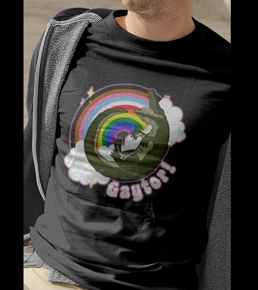 Gators Daily Gaytor Rainbow Clouds T-Shirt