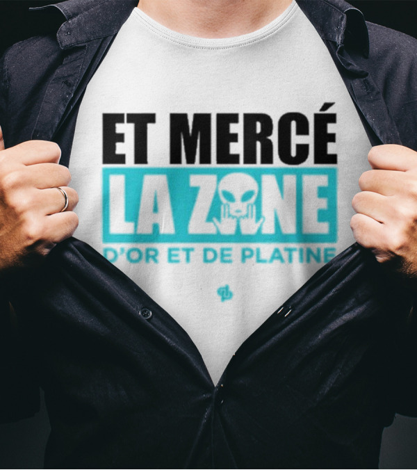 Et Mercé La Zone D'or Et De Platine Alien T-Shirt