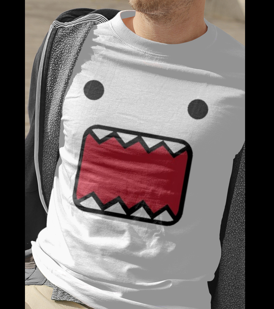 Mamono World Nostalgia Domo Kun Face T-Shirt