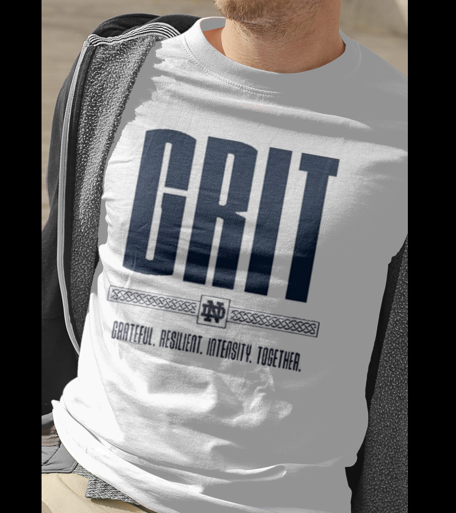 Marcus Freeman Grit Grateful Resilient Intensity Together Notre Dame Football T-Shirt