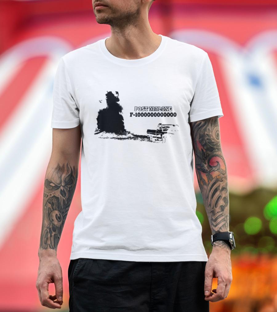 Post Malone F-1000000000000 Yellow Truck Scene T-Shirt