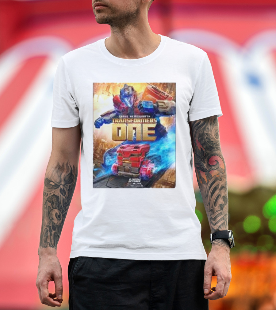Chris Hemsworth Transformers One Robots Not In Disguise Merchandise T-Shirt