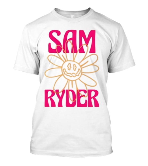 SAM RYDER Daisy Smiley Flower Pink Yellow T-Shirt