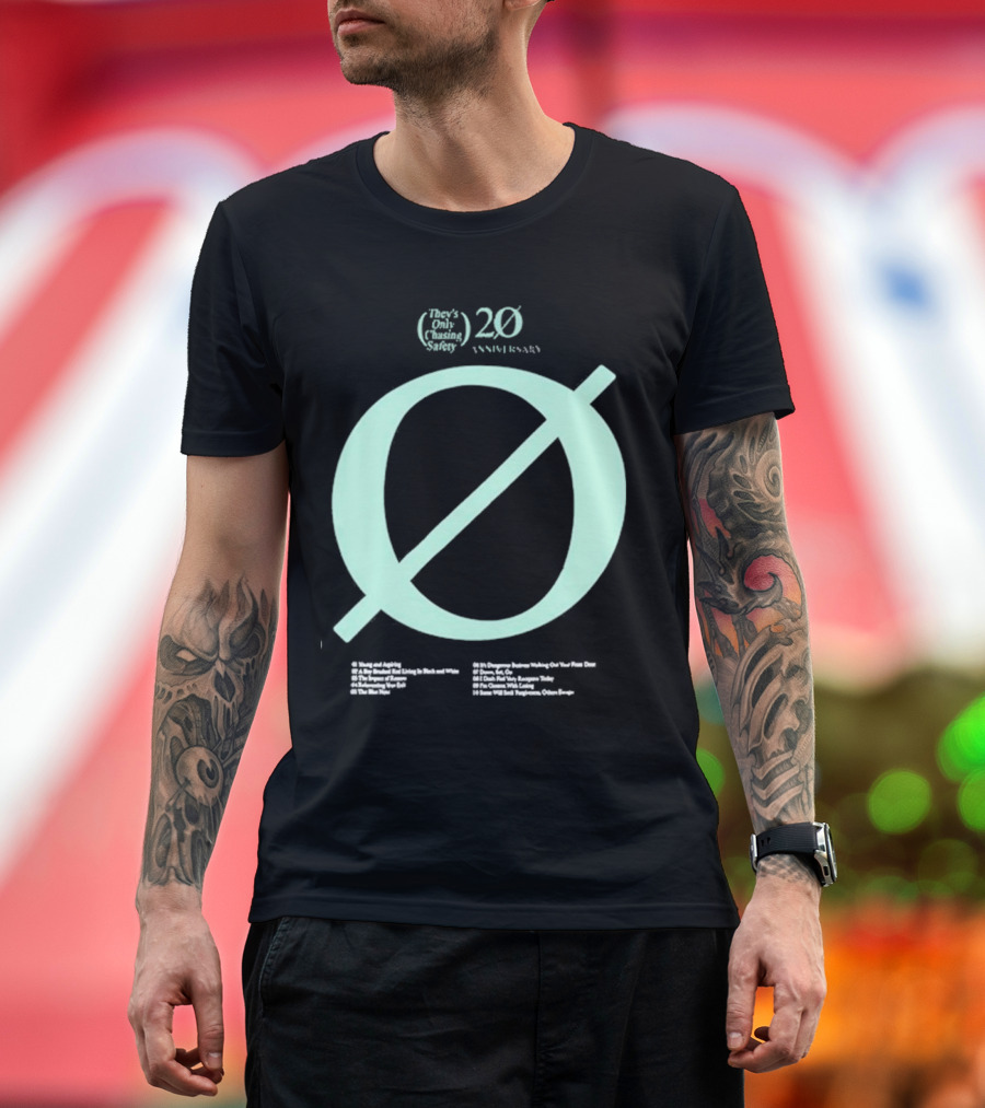 Underoath They’re Only Chasing Safety 20th Anniversary Tracklist T-Shirt