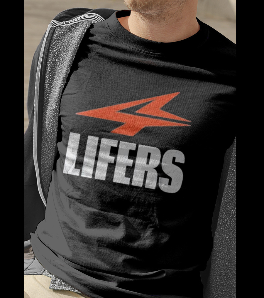 Druski 4Lifers 4 Lifers Red Lightning Bolt T-Shirt