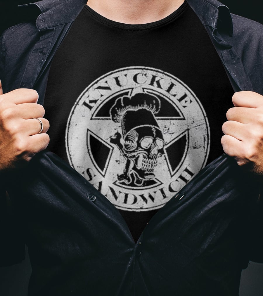 Guy Fieri Knuckle Sandwich Skull T-Shirt