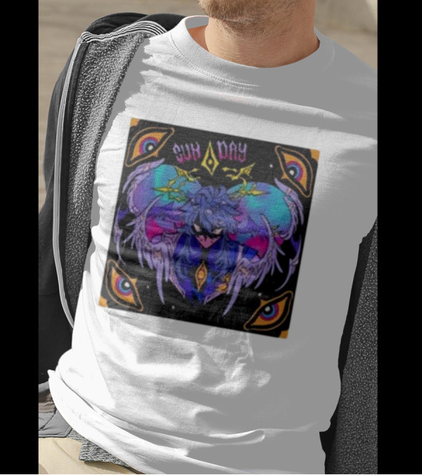 Joojooobox Sunday Honkai Star Rail Colorful Winged Figure With Celestial Eyes T-Shirt