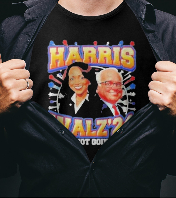 Harris Walz 2024 We're Not Going Back T-Shirt