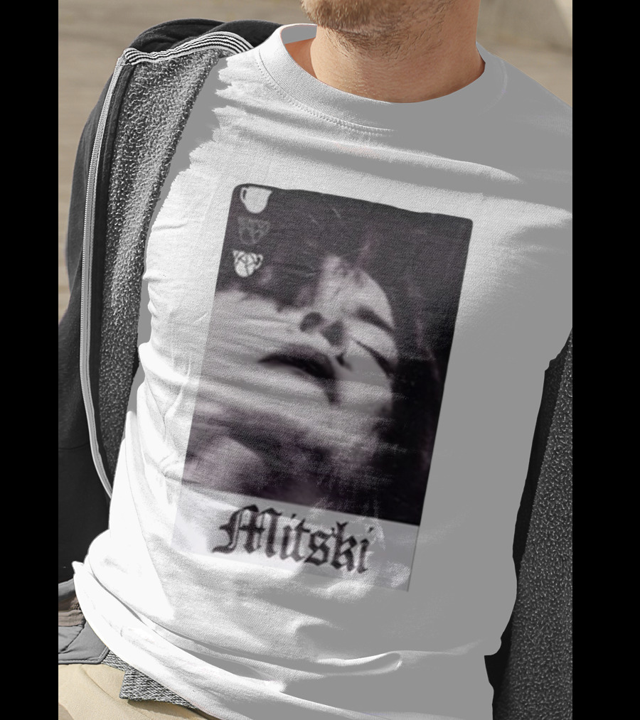 Mitski Gothic Black And White Portrait T-Shirt