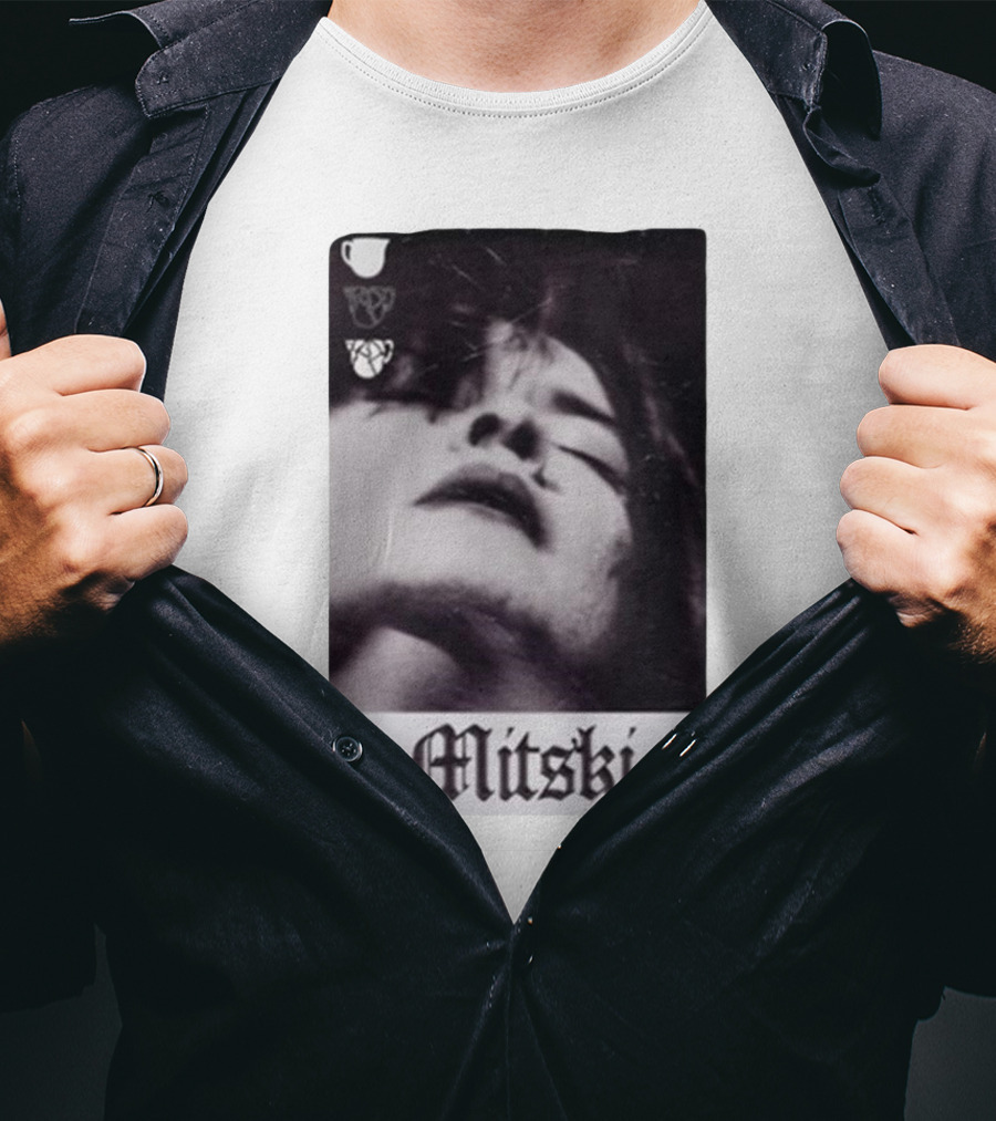 Mitski Gothic Black And White Portrait T-Shirt