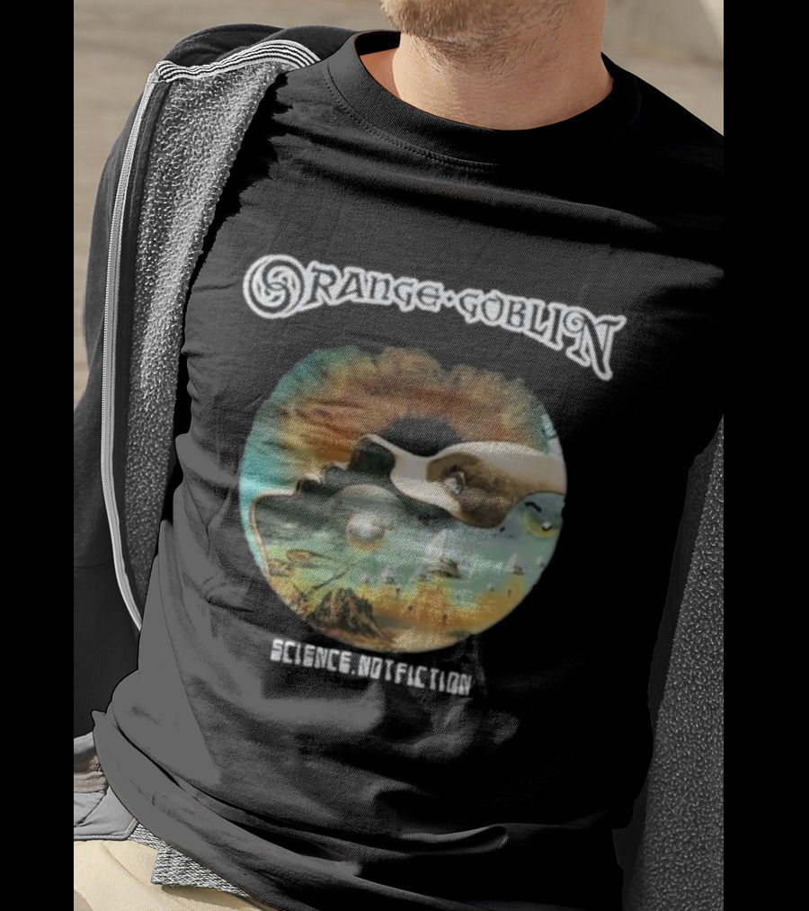 Orange Goblin Science Not Fiction Psychedelic Space Exploration T-Shirt