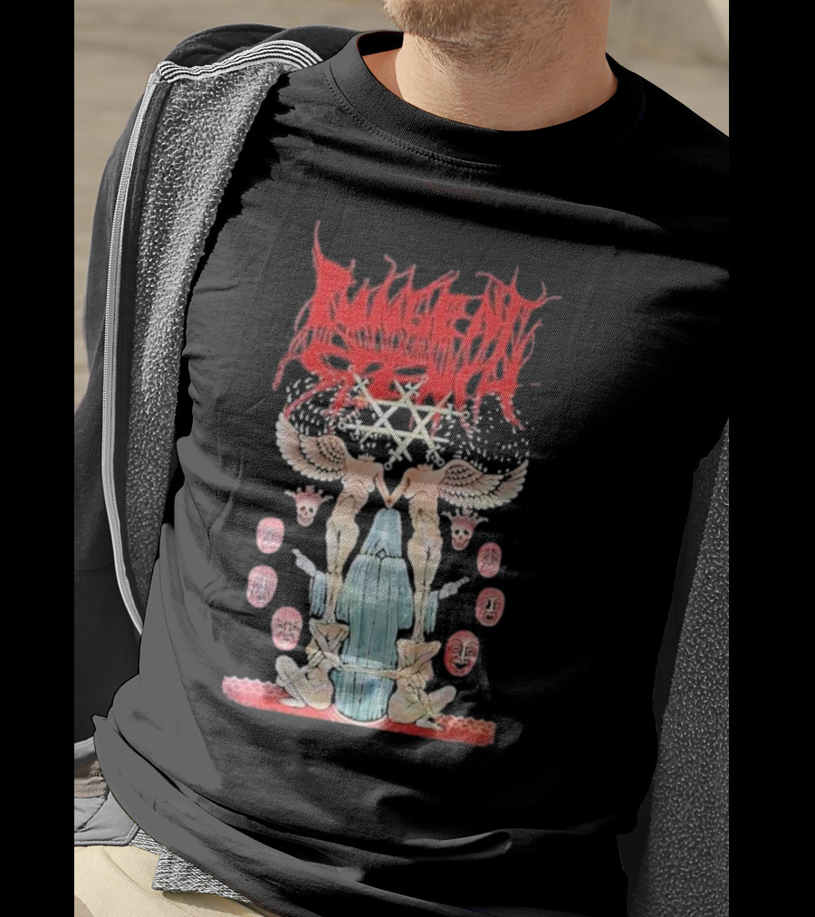 Pungent Stench Smut Kingdom Faces Angelic Figures And Mask Icons T-Shirt