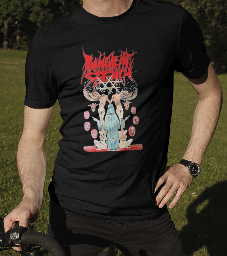 Pungent Stench Smut Kingdom Faces Angelic Figures And Mask Icons T-Shirt