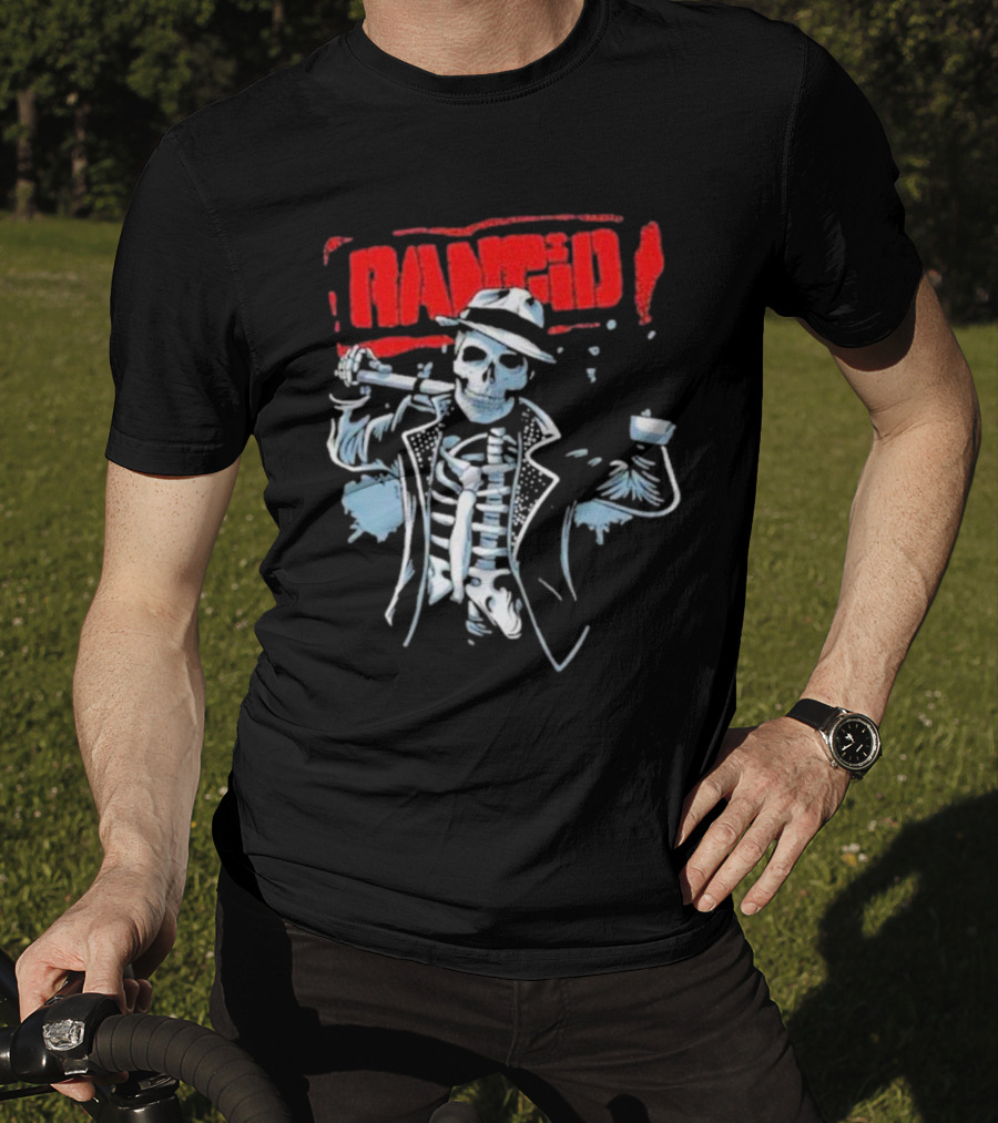 Rancid Bo Knows Skele Tim North America Tour T-Shirt