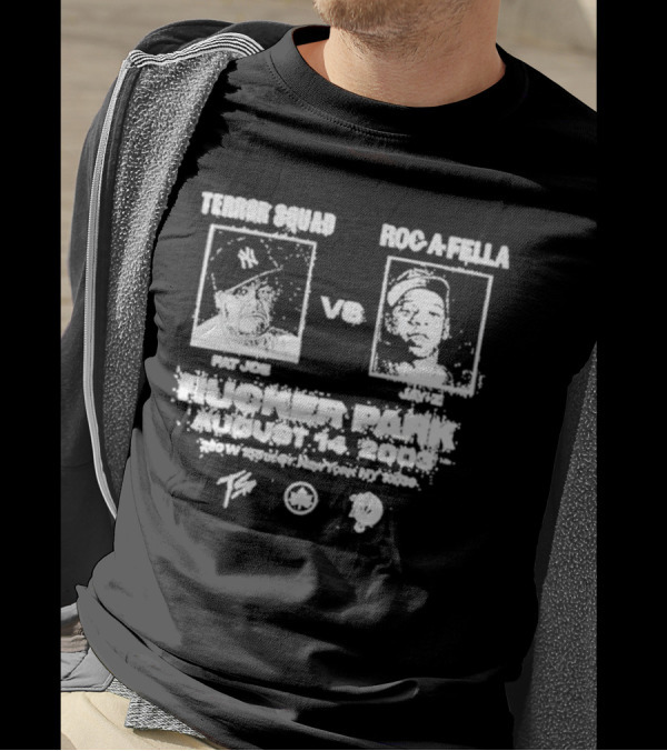 Upnorthtrips Terror Squad Roc A Fella Fat Joe Vs Jay Z Rucker Park August 14 2003 New York 10039 T-Shirt