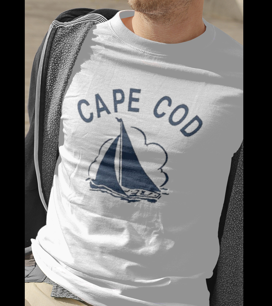 Cape Cod Sailboat Derek Guy Vintage Style Sailing T-Shirt