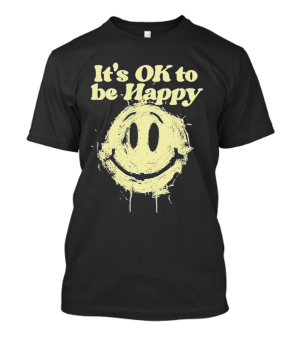 It’s OK To Be Happy DJ Khaled Distorted Summer Tour Smiley Face T-Shirt
