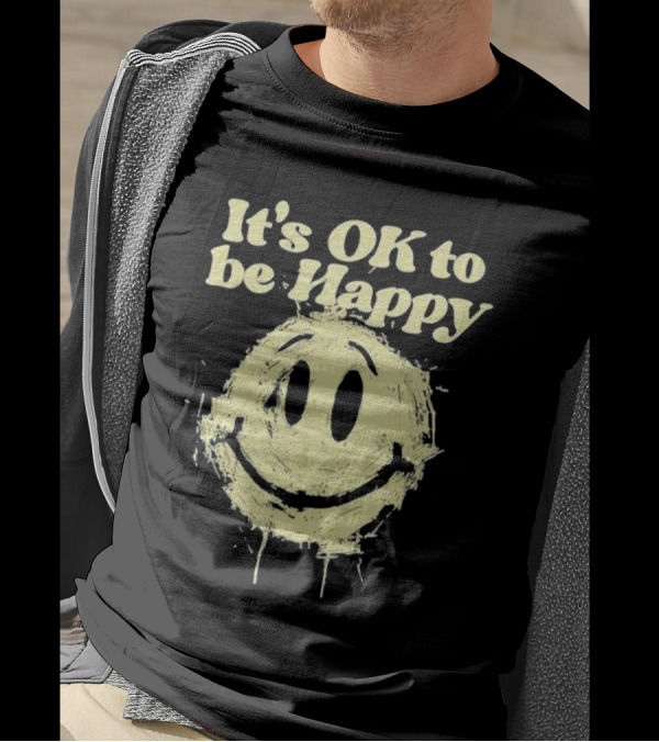 It’s OK To Be Happy DJ Khaled Distorted Summer Tour Smiley Face T-Shirt