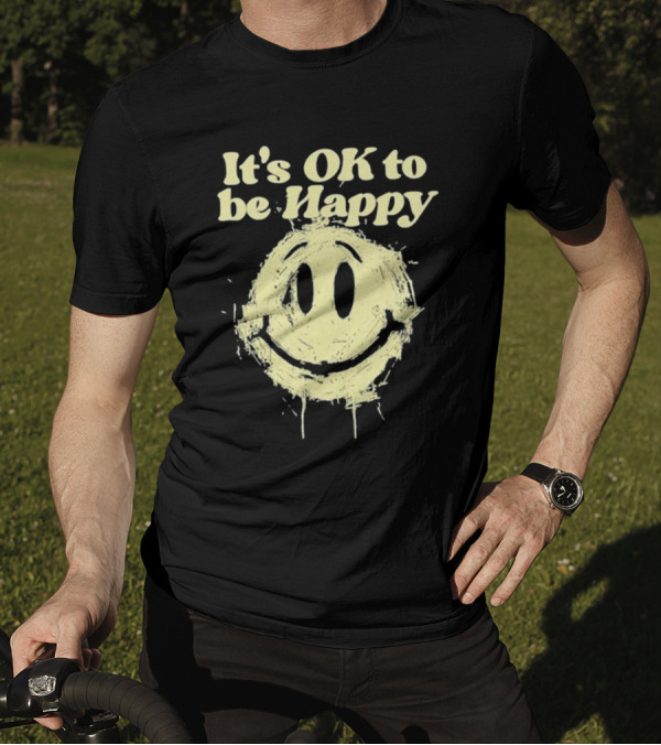 It’s OK To Be Happy DJ Khaled Distorted Summer Tour Smiley Face T-Shirt