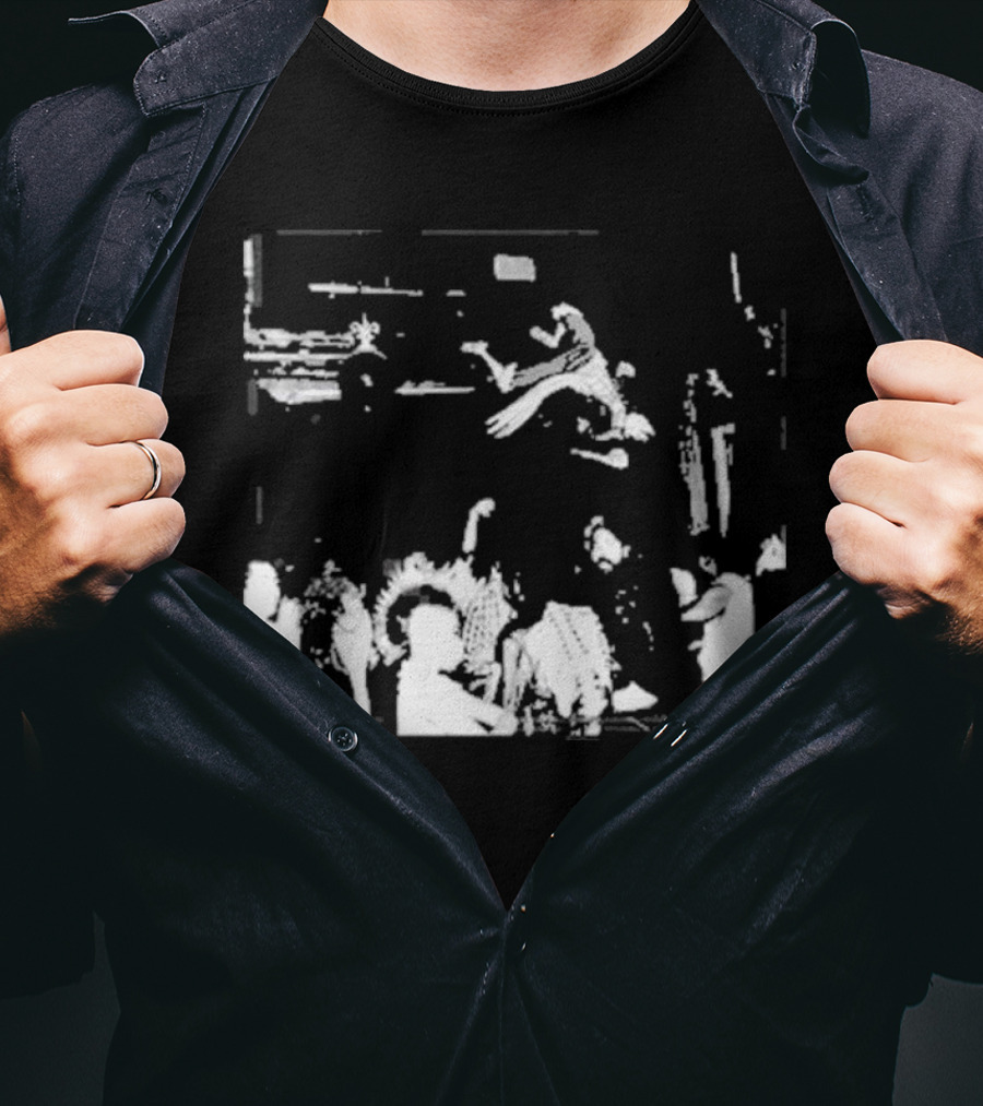 Funny Ahh Tees Luffy X Die Lit Crowd Jumping Scene T-Shirt