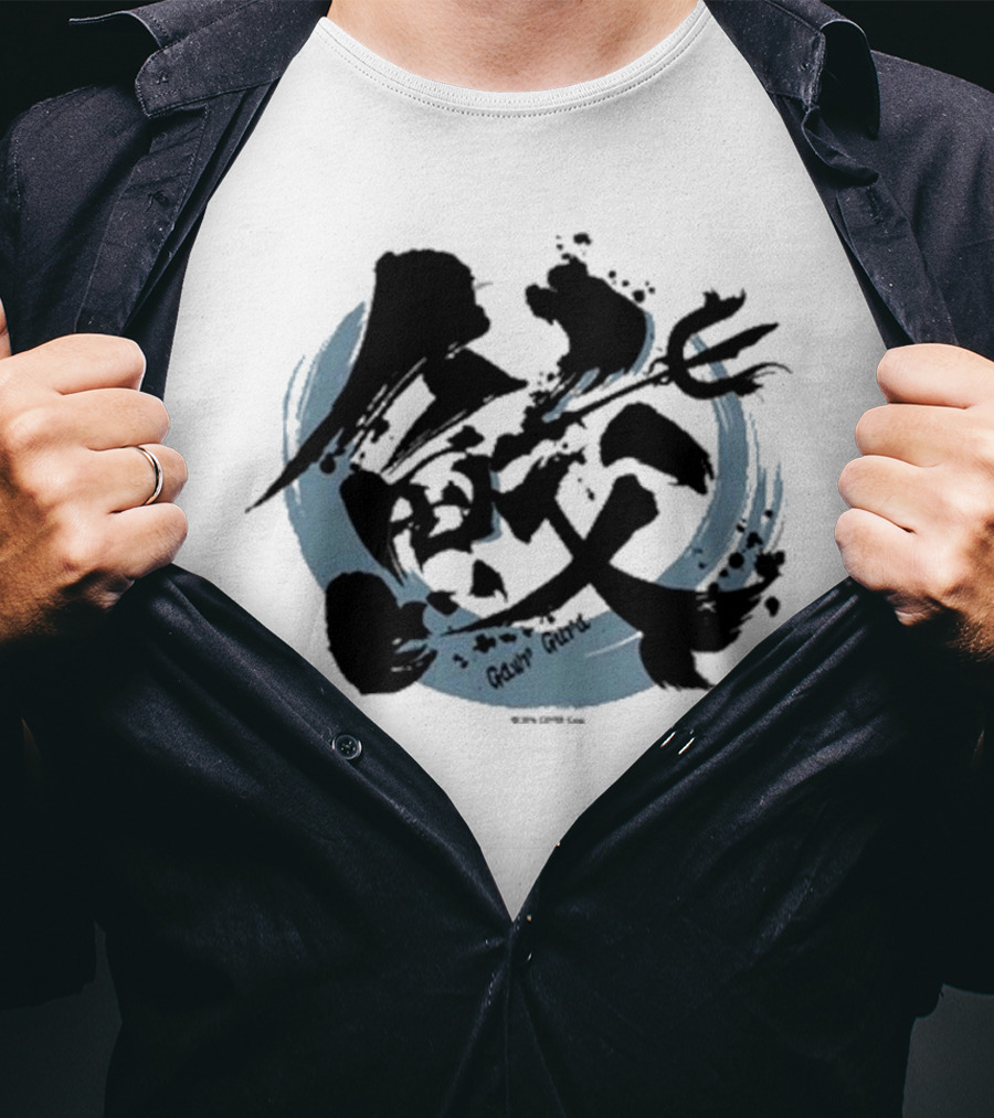 Gawr Gura Hololive Ink Kanji Splash T-Shirt