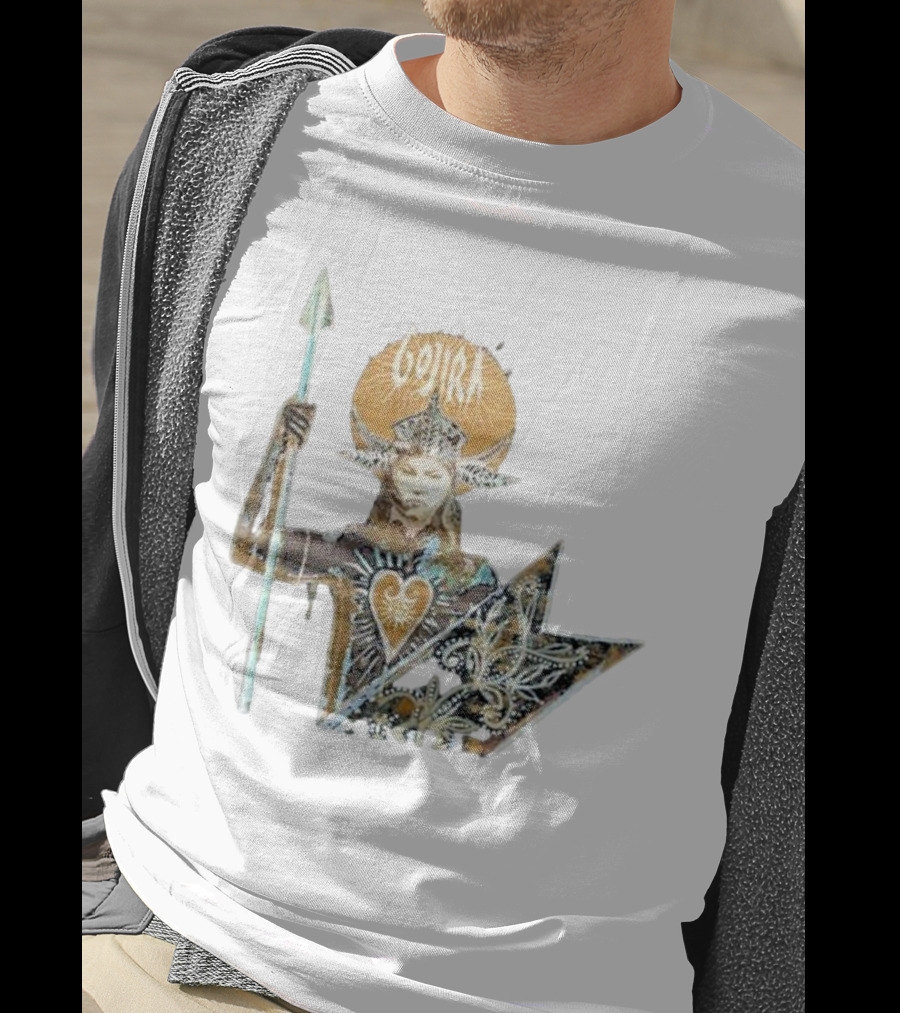 Gojira Fortitude Warrior Album Art Iconic Spear Holder T-Shirt