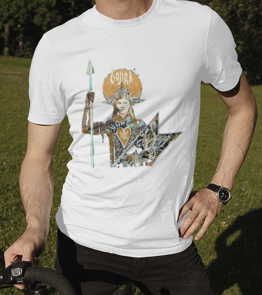 Gojira Fortitude Warrior Album Art Iconic Spear Holder T-Shirt