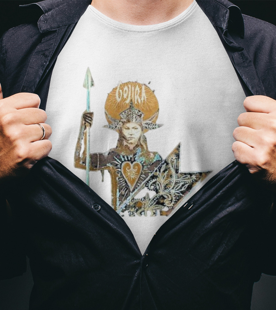 Gojira Fortitude Warrior Album Art Iconic Spear Holder T-Shirt