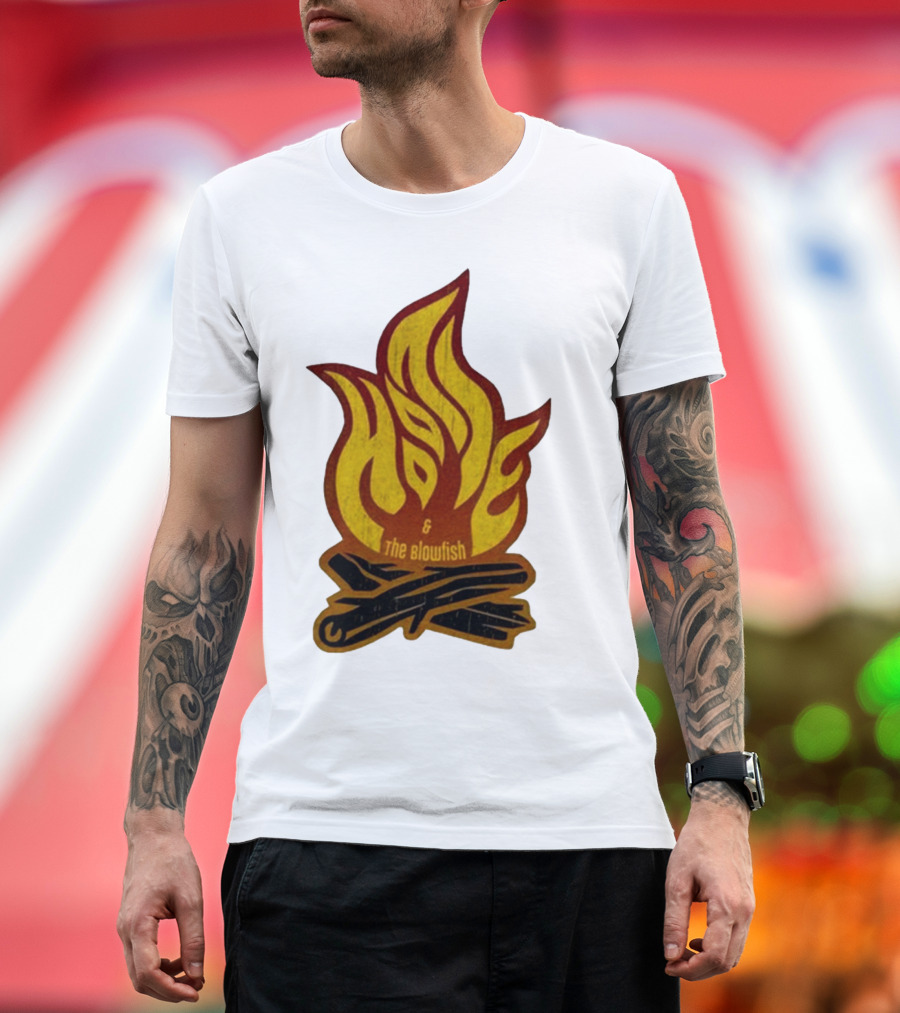 Hootie and The Blowfish Campfire Flame Logs T-Shirt