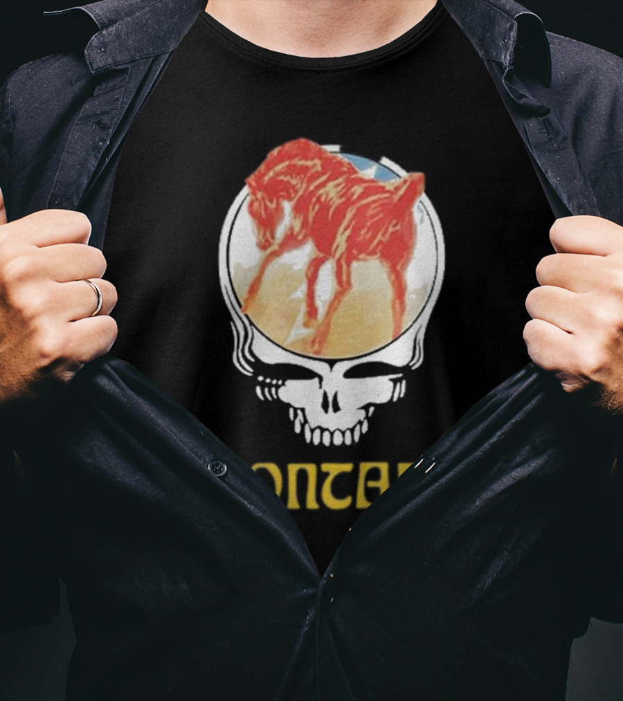 Montana United States Of Dead Horse Skull T-Shirt