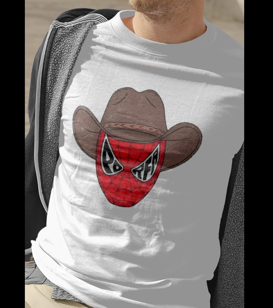 Por Favor Porfa Man Spider Cowboy Mask T-Shirt