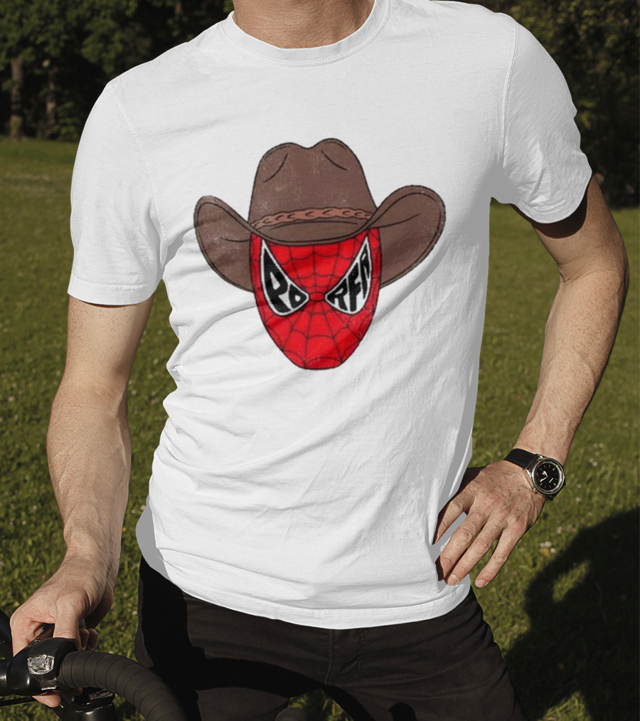 Por Favor Porfa Man Spider Cowboy Mask T-Shirt
