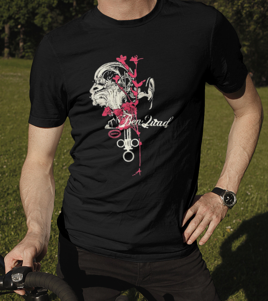 Purenoise Ben Quad Anatomy Circuit Roses Skull T-Shirt