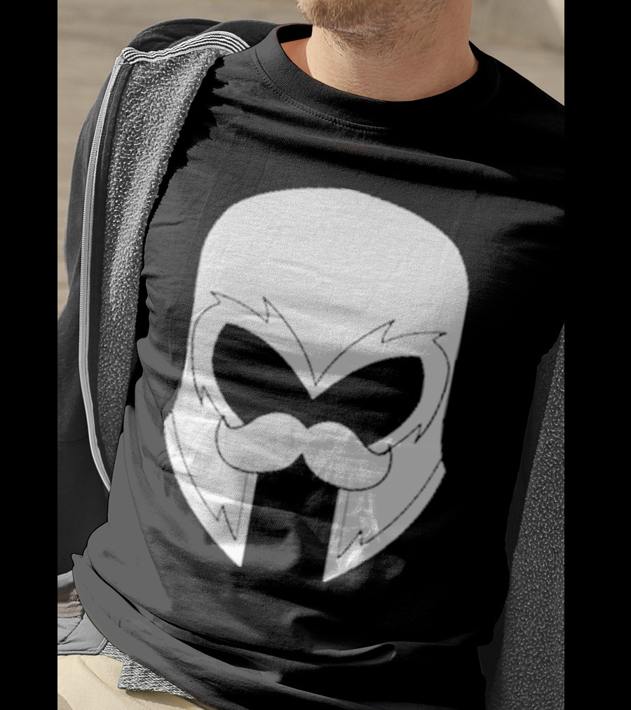 Remix’D Curleh Mustache Wolverine Mask T-Shirt
