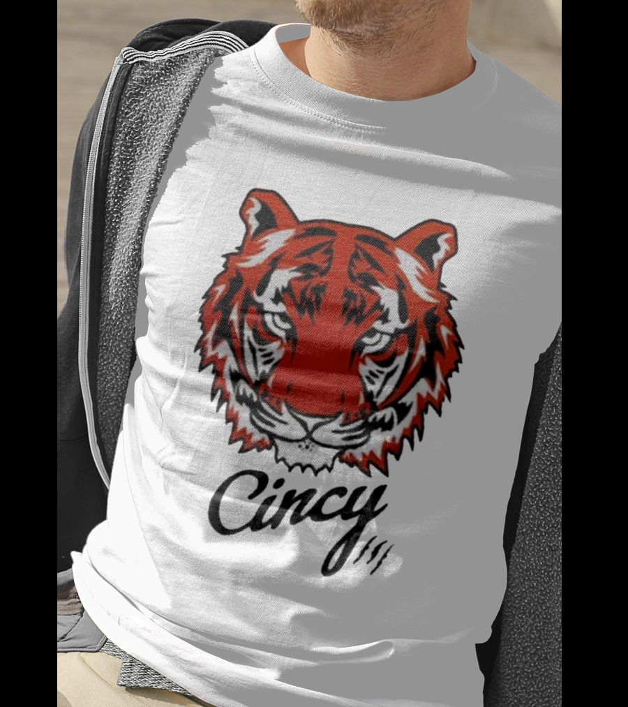 Cincinnati Bengals Cincy The Tiger Head T-Shirt