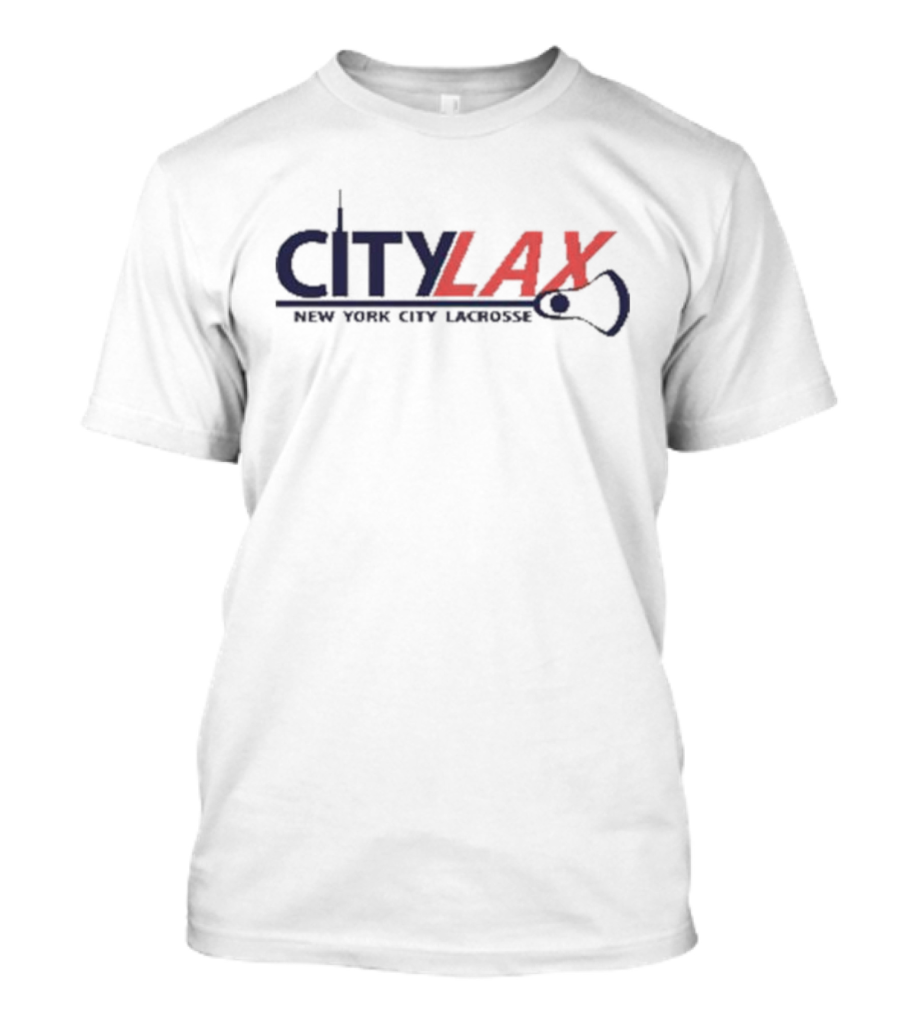 City Lax New York City Lacrosse Skyline T-Shirt