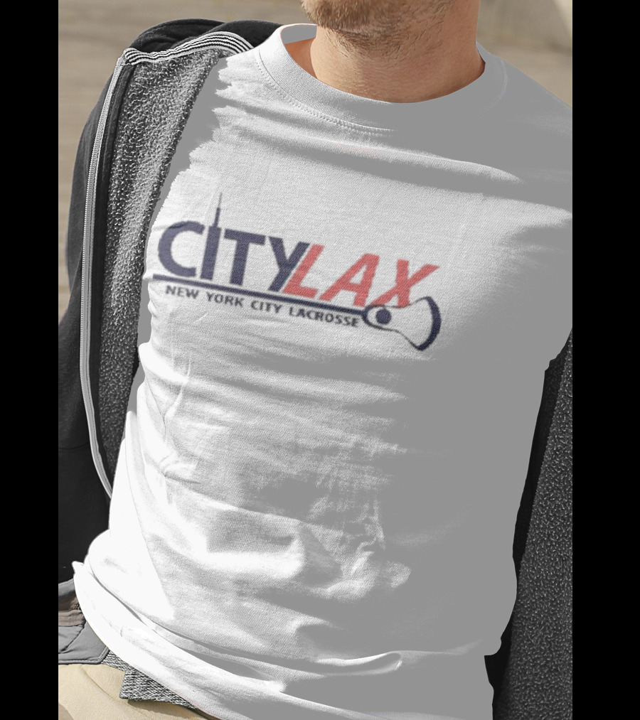 City Lax New York City Lacrosse Skyline T-Shirt