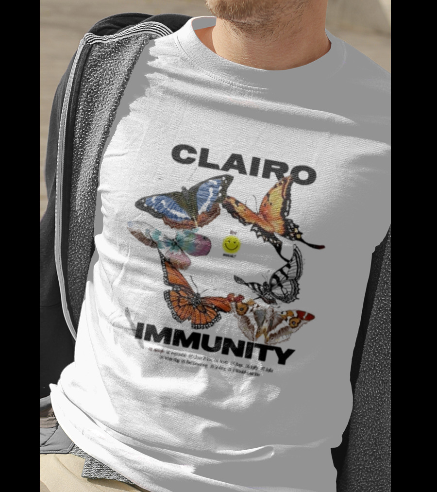 Clairo Immunity Butterfly Smiley T-Shirt