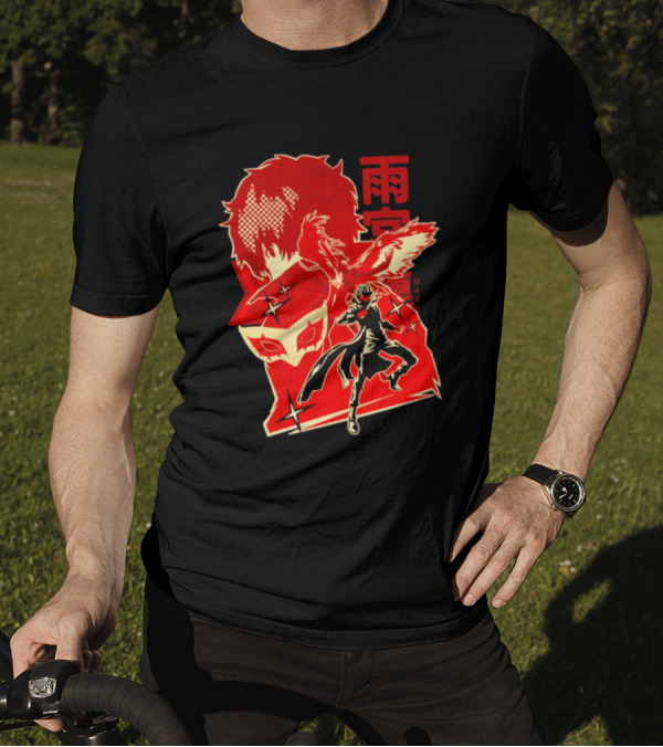 CODE NAME JOKER By Hypertwenty Persona Five Phantom Thief Art Red Japanese Text T-Shirt
