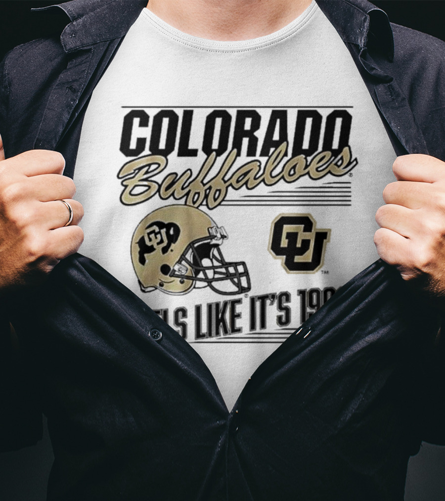 Colorado Buffaloes Helmet Feels Like It's 1990 CU T-Shirt