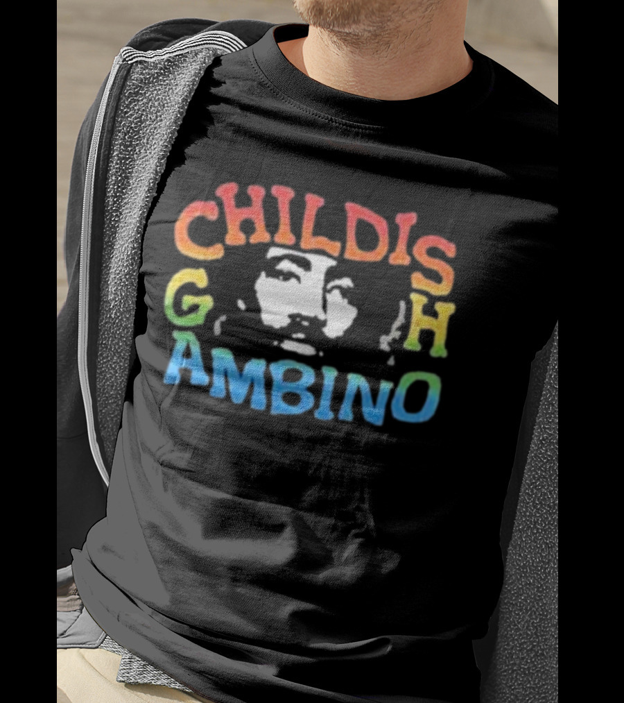 Childish Gambino Colorful Portrait The New World Tour T-Shirt