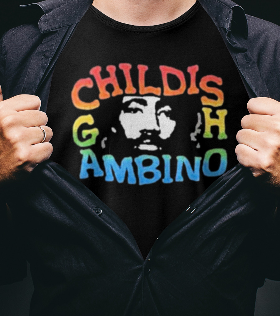 Childish Gambino Colorful Portrait The New World Tour T-Shirt