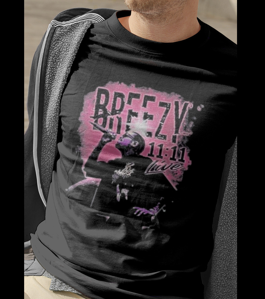Breezy 11 11 Live Chris Brown T-Shirt