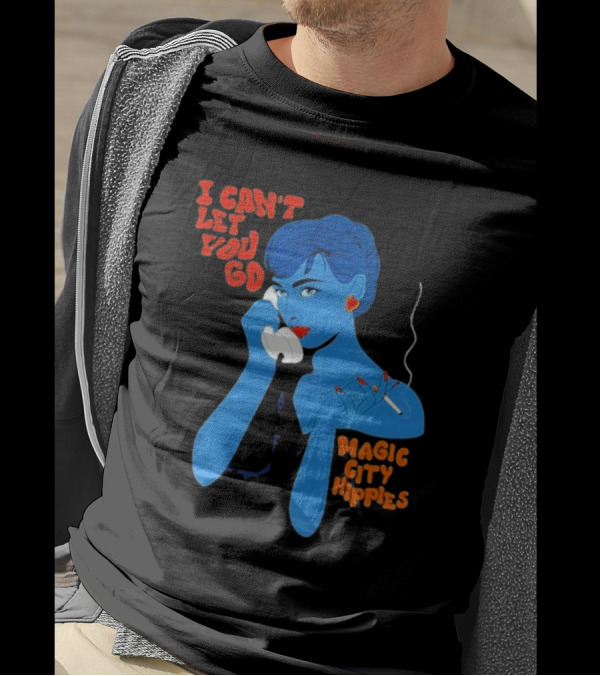 Magic City Hippies I Can’t Let You Go Blue Woman Smoking Retro T-Shirt