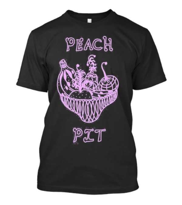 Peach Pit Fruit Basket Music Store Aesthetic T-Shirt