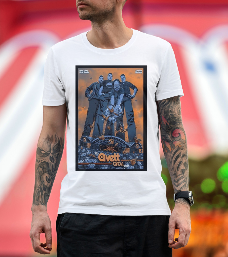 The Avett Brothers Alpine Valley Music Theatre East Troy Wisconsin 2024 Tour T-Shirt